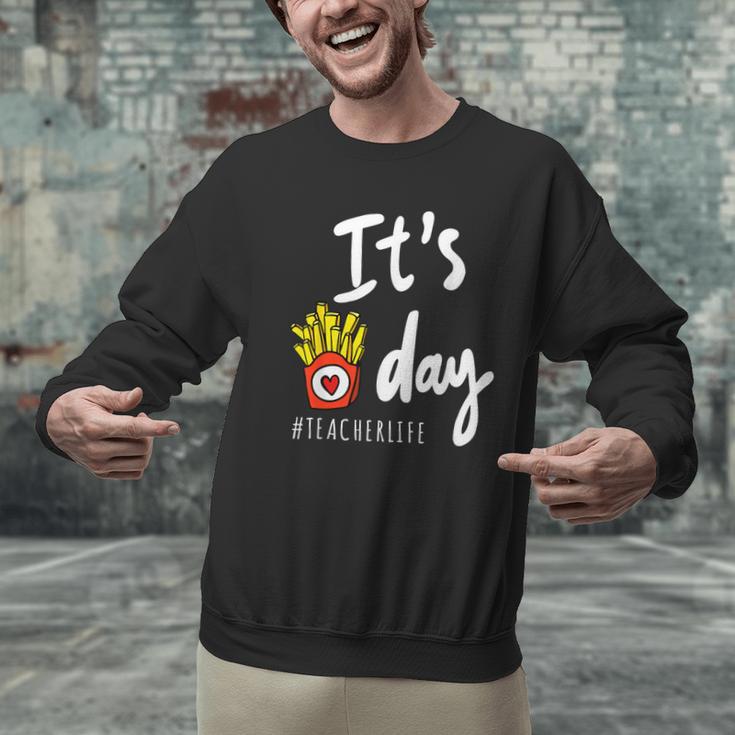 It's Fry Day Teacher Life Men Graphic Sweatshirt, gift for family, gift for coworker It's Fry Day Teacher Life Men Graphic Sweatshirt, gift for family, gift for coworker