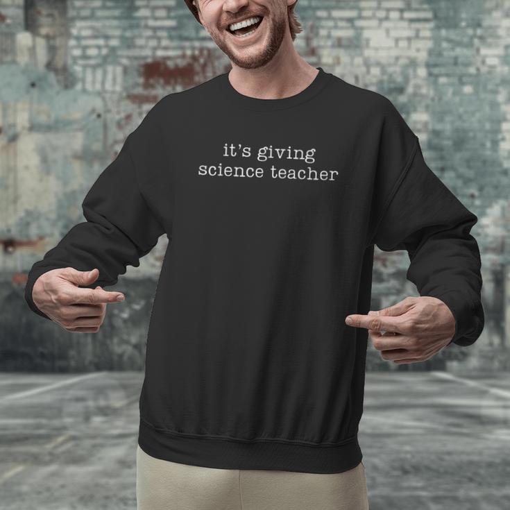 It's Giving Science Teacher Men Graphic Sweatshirt, Science Teacher Sweatshirts, gift for family, gift for coworker It's Giving Science Teacher Men Graphic Sweatshirt, Science Teacher Sweatshirts, gift for family, gift for coworker