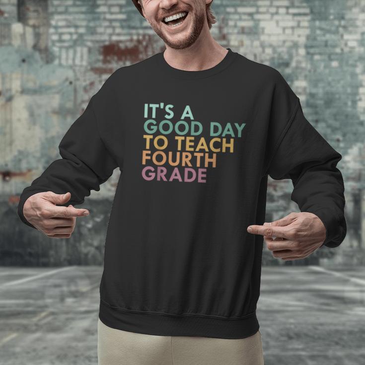 It's A Good Day To Teach Fourth Grade 4th Grade Teacher Men Graphic Sweatshirt, 4th Grade Teacher Sweatshirts, gift for family, gift for coworker It's A Good Day To Teach Fourth Grade 4th Grade Teacher Men Graphic Sweatshirt, 4th Grade Teacher Sweatshirts, gift for family, gift for coworker