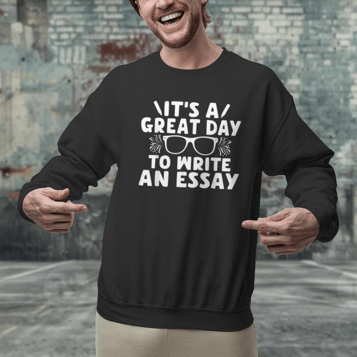 Its a Good Day To Write An Essay English Teacher Men Graphic Sweatshirt, English Teacher Sweatshirts, gift for family, gift for coworker Its a Good Day To Write An Essay English Teacher Men Graphic Sweatshirt, English Teacher Sweatshirts, gift for family, gift for coworker