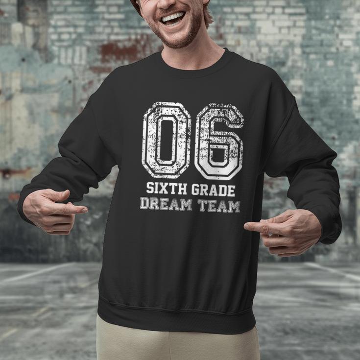 Kids Hello Sixth Back To School 6th Grade Dream Team Teacher Men Graphic Sweatshirt, gift for family, gift for coworker Kids Hello Sixth Back To School 6th Grade Dream Team Teacher Men Graphic Sweatshirt, gift for family, gift for coworker