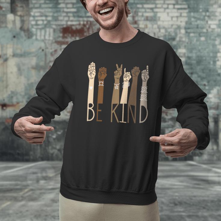 Be Kind Sign Language Hand Talking Teachers Interpreter ASL Men Women Men Graphic Sweatshirt, gift for family, gift for coworker Be Kind Sign Language Hand Talking Teachers Interpreter ASL Men Women Men Graphic Sweatshirt, gift for family, gift for coworker