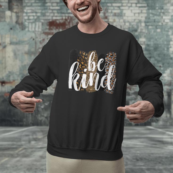 Be Kind Women Inspirational Teacher Animal Print Men Graphic Sweatshirt, gift for family, gift for coworker Be Kind Women Inspirational Teacher Animal Print Men Graphic Sweatshirt, gift for family, gift for coworker