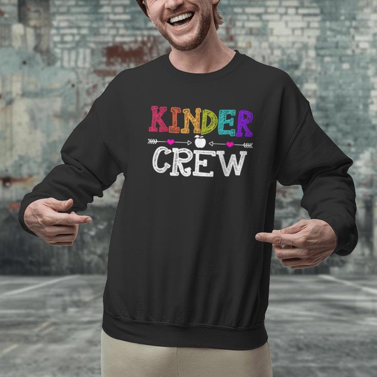 Kinder Crew Kindergarten Teacher 1st Day Of School Men Graphic Sweatshirt, gift for family, gift for coworker Kinder Crew Kindergarten Teacher 1st Day Of School Men Graphic Sweatshirt, gift for family, gift for coworker