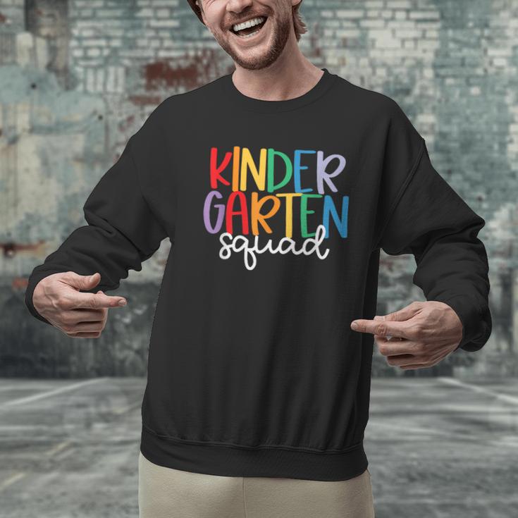 Kindergarten Squad Team Crew Teacher Back To School Men Graphic Sweatshirt, gift for family, gift for coworker Kindergarten Squad Team Crew Teacher Back To School Men Graphic Sweatshirt, gift for family, gift for coworker
