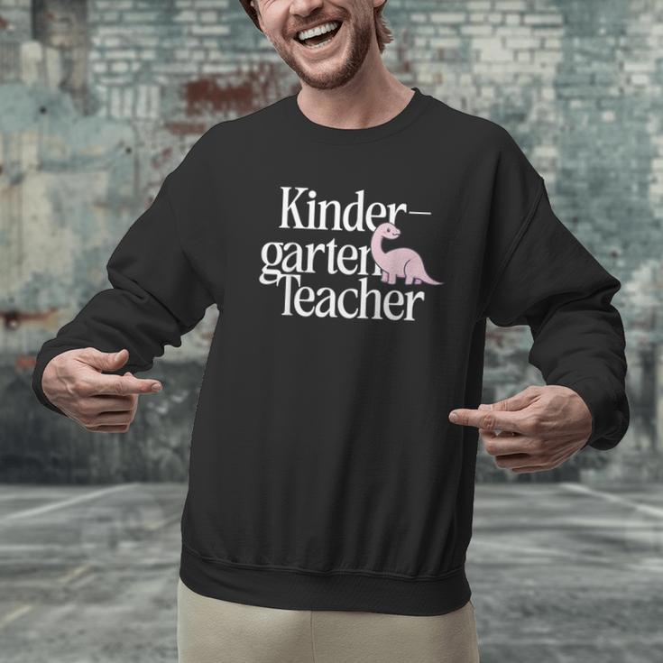 Kindergarten Teacher Dinosaur Back To School Men Graphic Sweatshirt, gift for family, gift for coworker