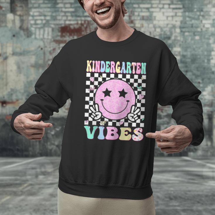 Kindergarten Vibes First Day Of School Kindergarten Teacher Men Graphic Sweatshirt, gift for family, gift for coworker