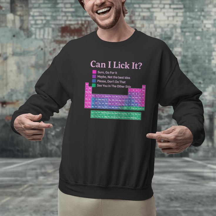 Can I Lick It Periodic Table Teacher Student Kids Men Graphic Sweatshirt, gift for family, gift for coworker Can I Lick It Periodic Table Teacher Student Kids Men Graphic Sweatshirt, gift for family, gift for coworker