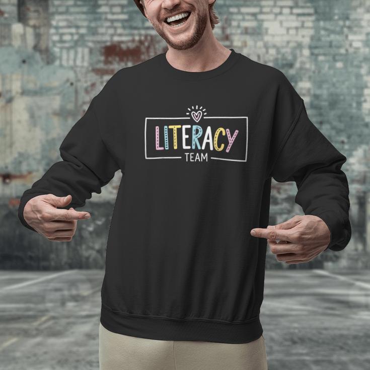 Literacy Team Teacher Men Graphic Sweatshirt, gift for family, gift for coworker Literacy Team Teacher Men Graphic Sweatshirt, gift for family, gift for coworker