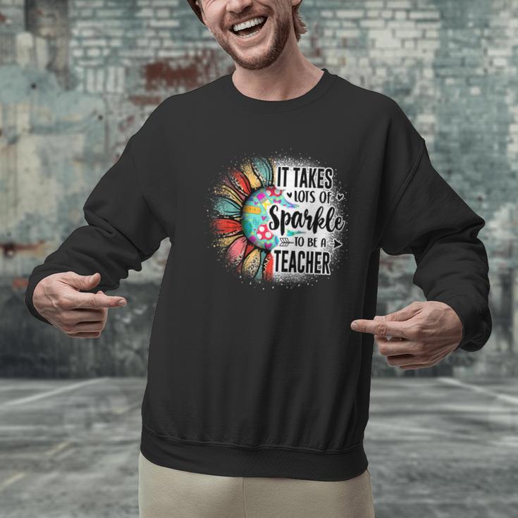 It Take Lots Of Sparkle To Be A Teacher With Sunflower Men Graphic Sweatshirt, gift for family, gift for coworker It Take Lots Of Sparkle To Be A Teacher With Sunflower Men Graphic Sweatshirt, gift for family, gift for coworker