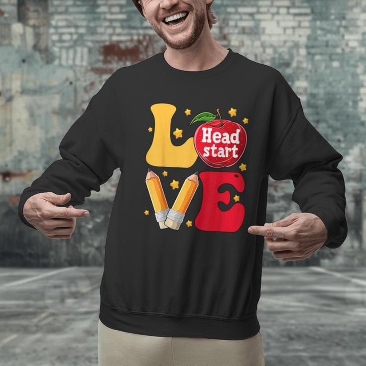 Love Headstart Head Start Teachers First Day Of School Men Graphic Sweatshirt, gift for family, gift for coworker Love Headstart Head Start Teachers First Day Of School Men Graphic Sweatshirt, gift for family, gift for coworker
