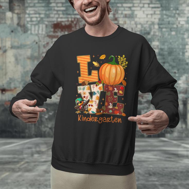 Love Kindergarten Teacher Turkey Thanksgiving Autumn Fall Men Graphic Sweatshirt, gift for family, gift for coworker Love Kindergarten Teacher Turkey Thanksgiving Autumn Fall Men Graphic Sweatshirt, gift for family, gift for coworker