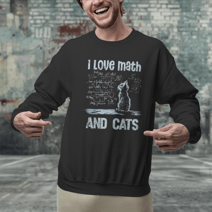 I Love Math And Cats Cat Lover Science Teacher Student Men Graphic Sweatshirt, Science Teacher Sweatshirts, gift for family, gift for coworker I Love Math And Cats Cat Lover Science Teacher Student Men Graphic Sweatshirt, Science Teacher Sweatshirts, gift for family, gift for coworker