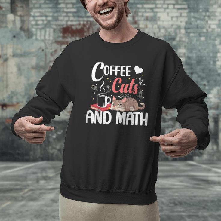 I Love Math Cats And Coffee Heart Mathematics Teacher Men Graphic Sweatshirt, gift for family, gift for coworker I Love Math Cats And Coffee Heart Mathematics Teacher Men Graphic Sweatshirt, gift for family, gift for coworker