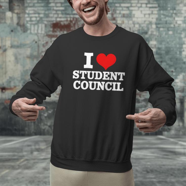 I Love Student Council Student Teacher Men Graphic Sweatshirt, gift for family, gift for coworker I Love Student Council Student Teacher Men Graphic Sweatshirt, gift for family, gift for coworker