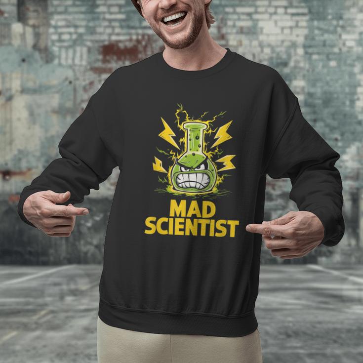 Mad Scientist Kids Youth Adult Science Teacher Chemistry Men Graphic Sweatshirt, Science Teacher Sweatshirts, gift for family, gift for coworker