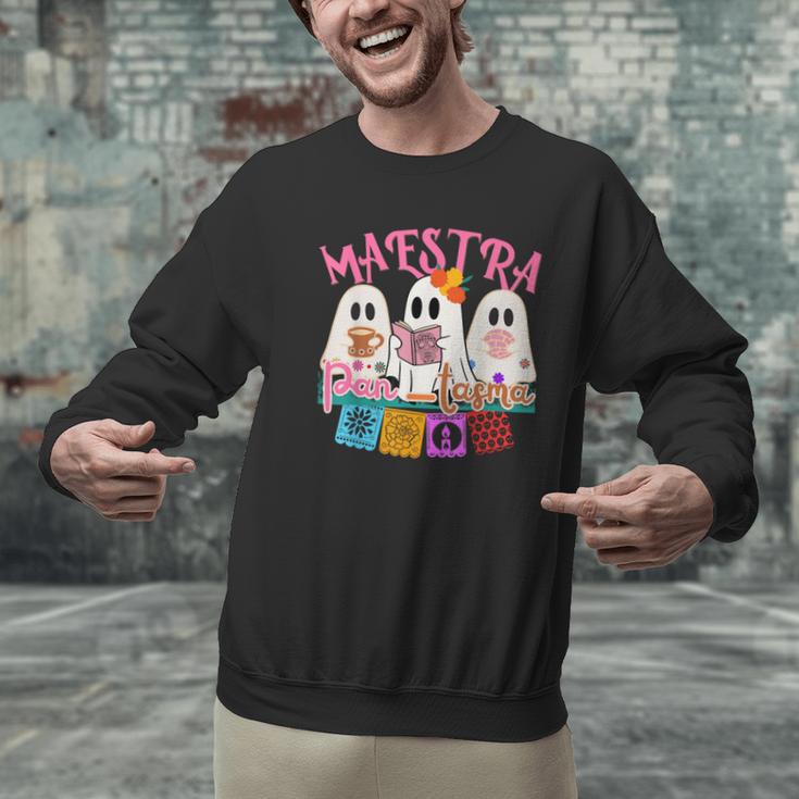Maestra Pantasmas Conchas Teacher Mexican Halloween Men Graphic Sweatshirt, gift for family, gift for coworker Maestra Pantasmas Conchas Teacher Mexican Halloween Men Graphic Sweatshirt, gift for family, gift for coworker