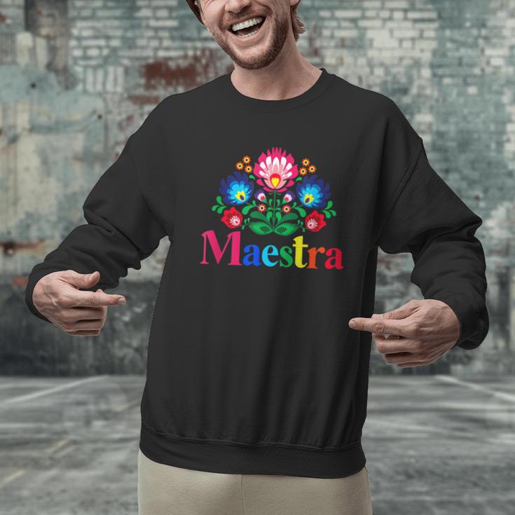 Maestra Proud Spanish Teacher Bilingual Teacher Latina Men Graphic Sweatshirt, gift for family, gift for coworker Maestra Proud Spanish Teacher Bilingual Teacher Latina Men Graphic Sweatshirt, gift for family, gift for coworker