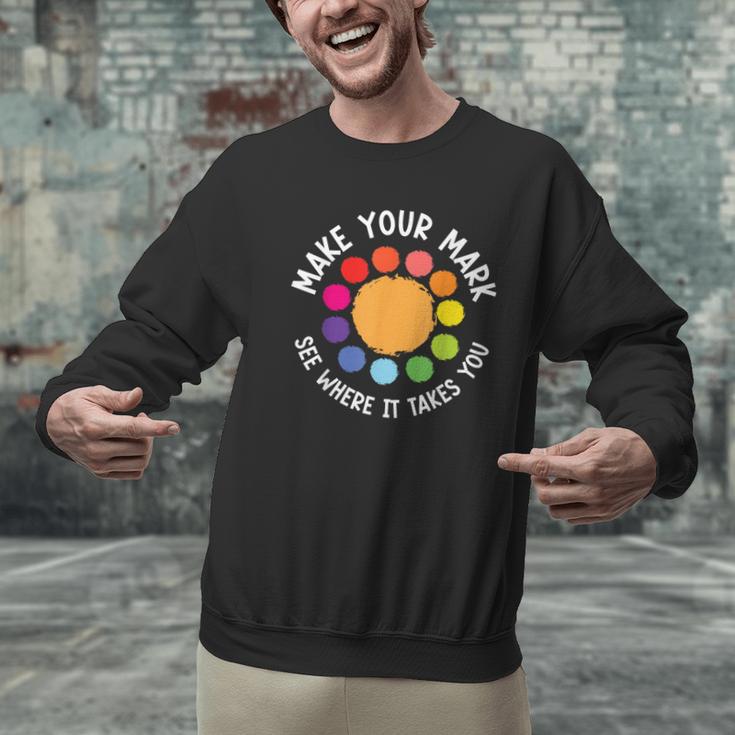 Make Your Mark For a International Dot Day Teacher Dot Lover Men Graphic Sweatshirt, gift for family, gift for coworker Make Your Mark For a International Dot Day Teacher Dot Lover Men Graphic Sweatshirt, gift for family, gift for coworker