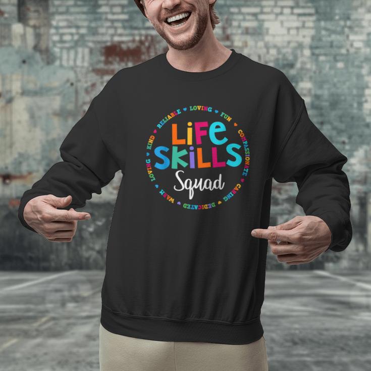Matching Life Skills Squad Teacher Special Ed SPED Team Crew Men Graphic Sweatshirt, gift for family, gift for coworker Matching Life Skills Squad Teacher Special Ed SPED Team Crew Men Graphic Sweatshirt, gift for family, gift for coworker