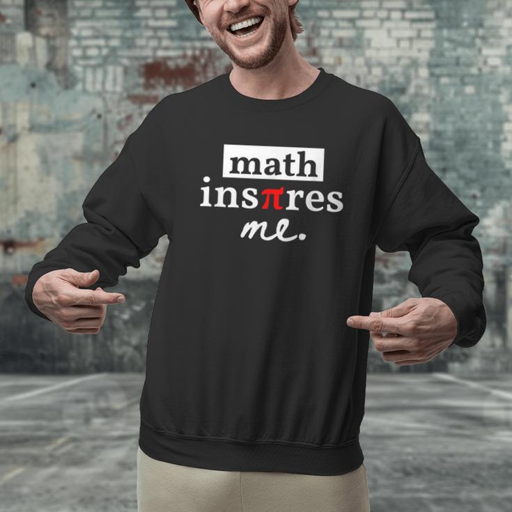 Math Inspires Me Spelled With Pi Day Teacher Men Graphic Sweatshirt, gift for family, gift for coworker