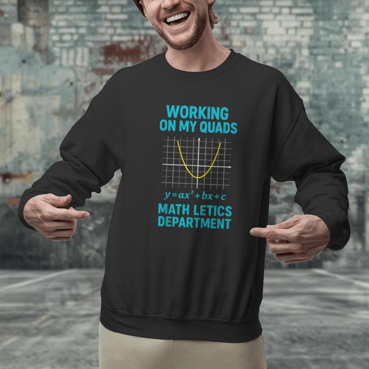 Mathletics Working On My Quads Algebra Math Teacher Men Graphic Sweatshirt, gift for family, gift for coworker Mathletics Working On My Quads Algebra Math Teacher Men Graphic Sweatshirt, gift for family, gift for coworker