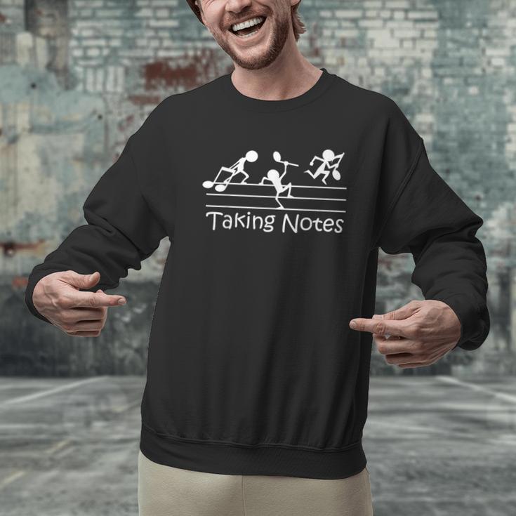 Melodic Humor Musician’s Playful Collection Musical Taking Notes Music Lovers Vintage Teachers Men Graphic Sweatshirt, gift for family, gift for coworker Melodic Humor Musician’s Playful Collection Musical Taking Notes Music Lovers Vintage Teachers Men Graphic Sweatshirt, gift for family, gift for coworker