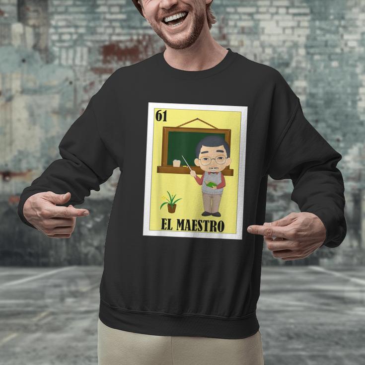 Mexican For Teachers El Maestro Men Graphic Sweatshirt, gift for family, gift for coworker Mexican For Teachers El Maestro Men Graphic Sweatshirt, gift for family, gift for coworker
