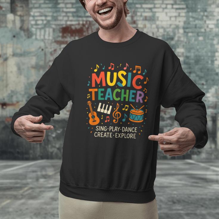 Music Teacher Music Sing Play Dance Choir Piano Men Graphic Sweatshirt, gift for family, gift for coworker Music Teacher Music Sing Play Dance Choir Piano Men Graphic Sweatshirt, gift for family, gift for coworker