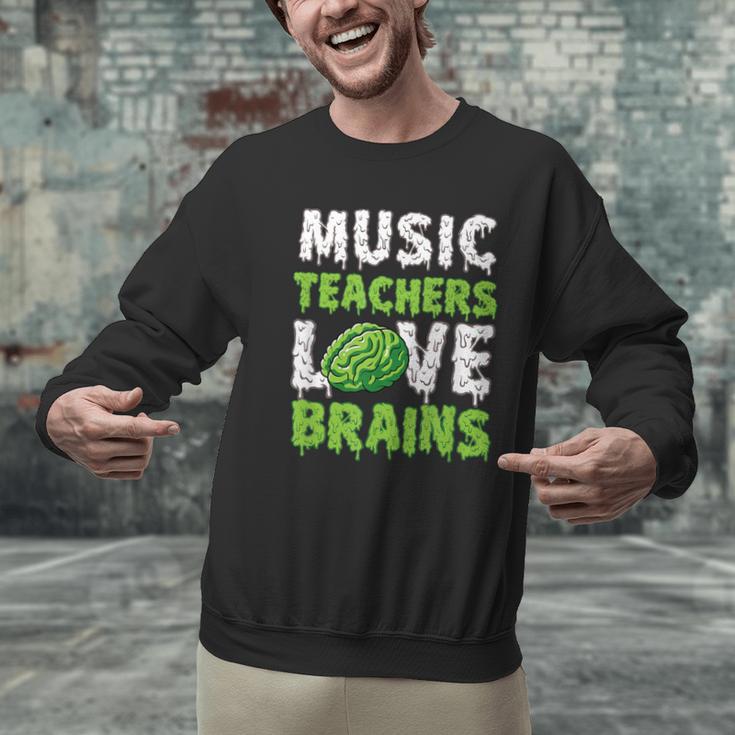 Music Teachers Love Brains Cute Teaching Halloween Men Graphic Sweatshirt, gift for family, gift for coworker Music Teachers Love Brains Cute Teaching Halloween Men Graphic Sweatshirt, gift for family, gift for coworker
