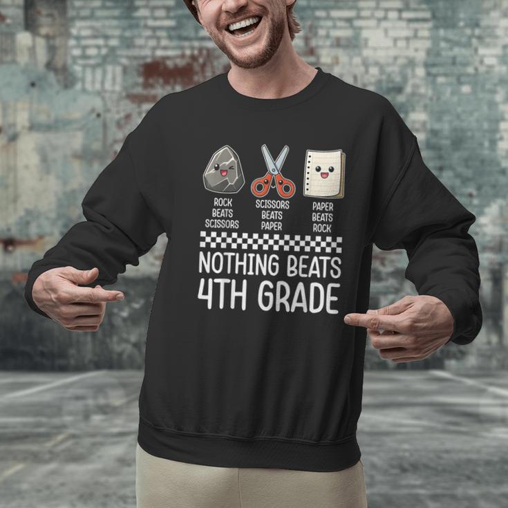 Nothing Beats 4th Grade Back To School Kids Teachers Men Graphic Sweatshirt, gift for family, gift for coworker