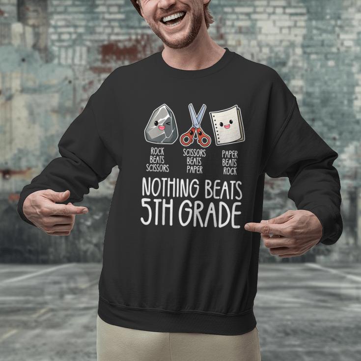 Nothing Beats 5th Grade Back To School Kids Teachers Men Graphic Sweatshirt, gift for family, gift for coworker
