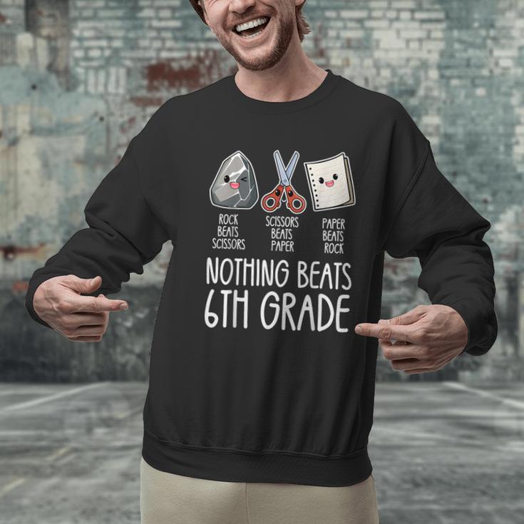Nothing Beats 6th Grade Back To School Kids Teachers Men Graphic Sweatshirt, gift for family, gift for coworker