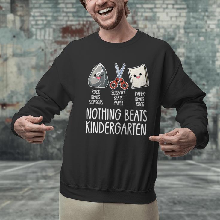 Nothing Beats Kindergarten Back To School Kid Teacher Men Graphic Sweatshirt, gift for family, gift for coworker