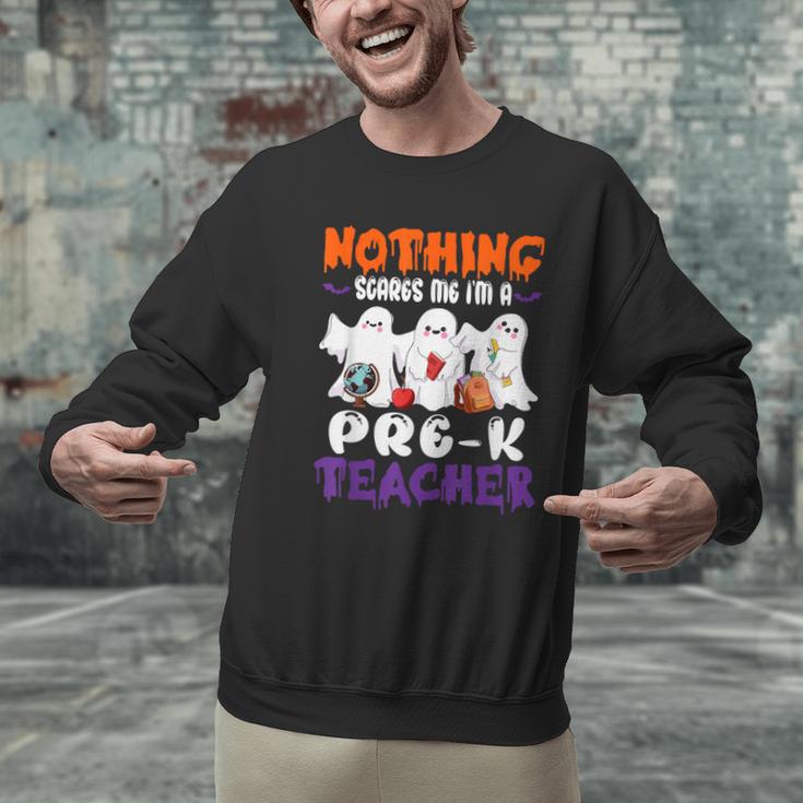 Nothing Scares Me I'm A Pre-K Teacher Halloween Ghosts Men Graphic Sweatshirt, gift for family, gift for coworker Nothing Scares Me I'm A Pre-K Teacher Halloween Ghosts Men Graphic Sweatshirt, gift for family, gift for coworker