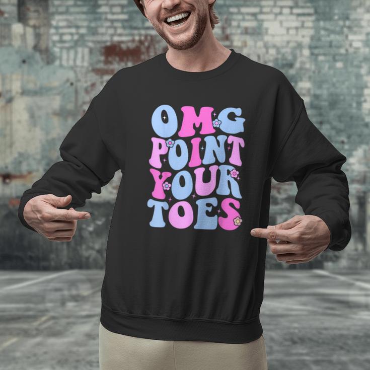OMG Point Your Toes Dancing Teacher Tap Dancer Dance For Men Women Kids Men Graphic Sweatshirt, gift for family, gift for coworker OMG Point Your Toes Dancing Teacher Tap Dancer Dance For Men Women Kids Men Graphic Sweatshirt, gift for family, gift for coworker
