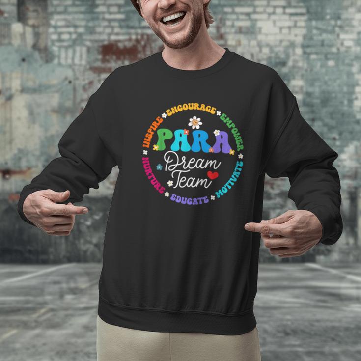 PARA Dream Team Teacher Paraprofessional Paraeducator Men Graphic Sweatshirt, gift for family, gift for coworker