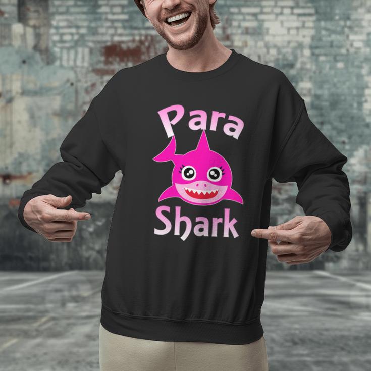 Para Shark Paraprofessional Female Teacher Men Graphic Sweatshirt, gift for family, gift for coworker Para Shark Paraprofessional Female Teacher Men Graphic Sweatshirt, gift for family, gift for coworker