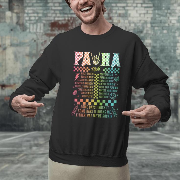 Para Tour Paraprofessional Squad Rock Teacher Back To School Men Graphic Sweatshirt, gift for family, gift for coworker Para Tour Paraprofessional Squad Rock Teacher Back To School Men Graphic Sweatshirt, gift for family, gift for coworker