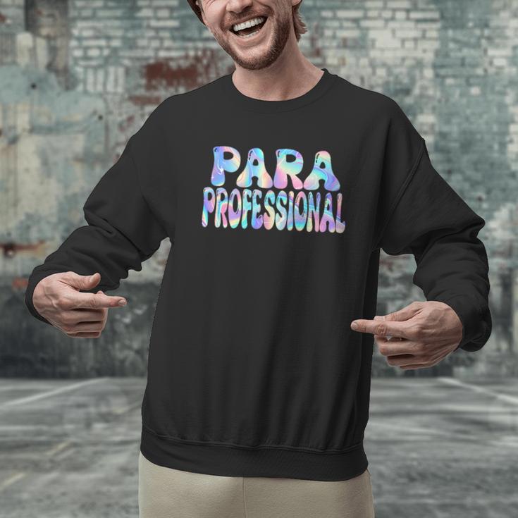 Paraprofessional Groovy Back To School Cute Teachers Women Men Graphic Sweatshirt, gift for family, gift for coworker Paraprofessional Groovy Back To School Cute Teachers Women Men Graphic Sweatshirt, gift for family, gift for coworker