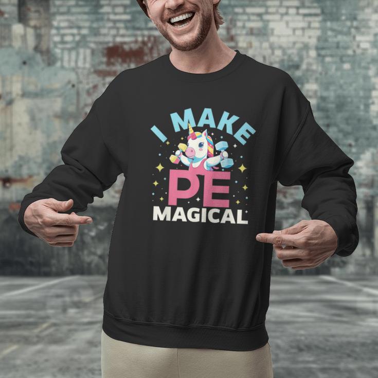 PE Teacher Unicorn I Make PE Magical Men Graphic Sweatshirt, Pe Teacher Sweatshirts, gift for family, gift for coworker PE Teacher Unicorn I Make PE Magical Men Graphic Sweatshirt, Pe Teacher Sweatshirts, gift for family, gift for coworker
