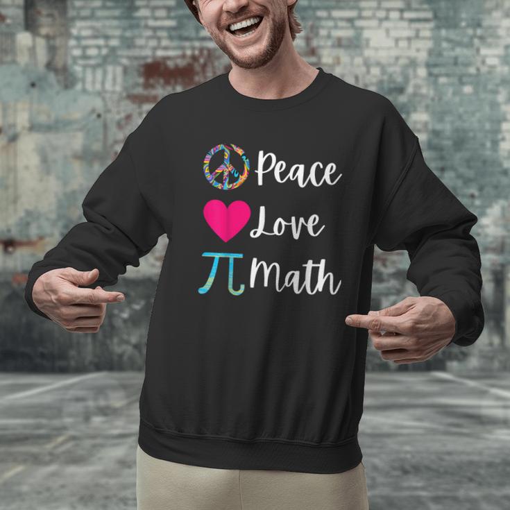 Peace Love Math Maths Teacher Pi Symbol Men Women Men Graphic Sweatshirt, gift for family, gift for coworker Peace Love Math Maths Teacher Pi Symbol Men Women Men Graphic Sweatshirt, gift for family, gift for coworker
