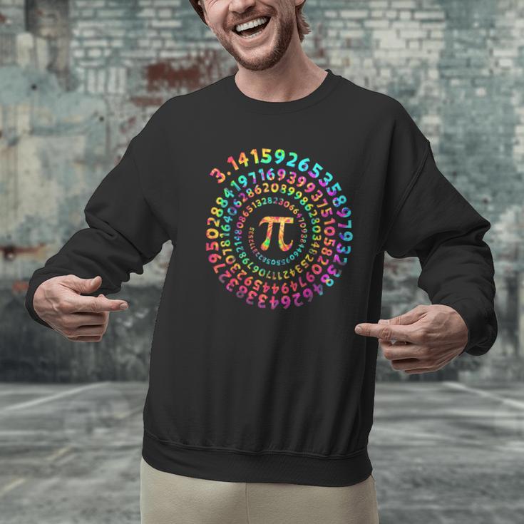 Pi Day Math Teacher Tie Dye Spiral Pi 314 Pi Day Men Graphic Sweatshirt, gift for family, gift for coworker Pi Day Math Teacher Tie Dye Spiral Pi 314 Pi Day Men Graphic Sweatshirt, gift for family, gift for coworker