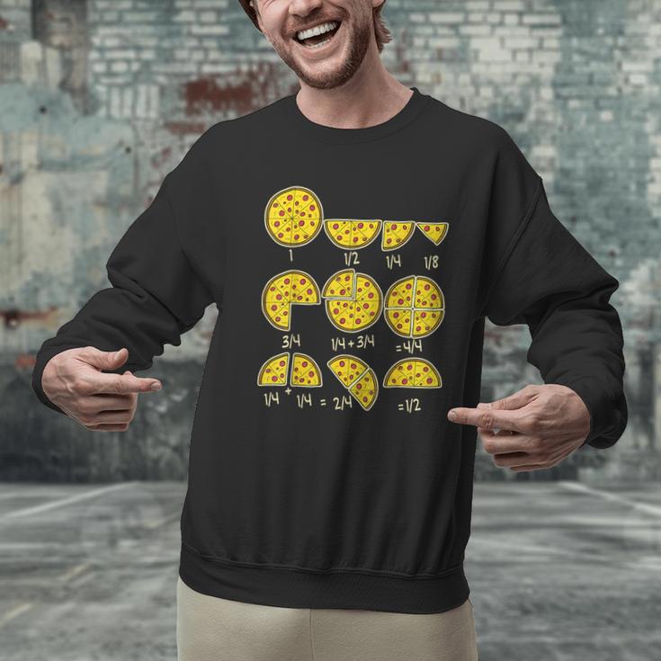 Pizza Salami Cheese Quick Math Fractions Math Teachers For Men Women Girls Kids Men Graphic Sweatshirt, gift for family, gift for coworker