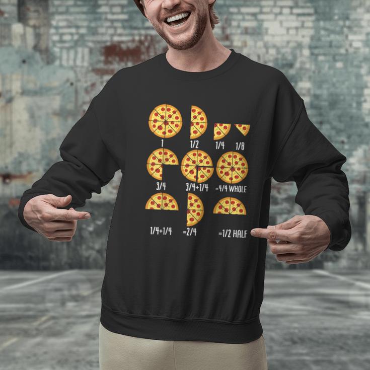 Pizza Slice Fraction Math Teacher Back To School Educational Men Graphic Sweatshirt, gift for family, gift for coworker Pizza Slice Fraction Math Teacher Back To School Educational Men Graphic Sweatshirt, gift for family, gift for coworker