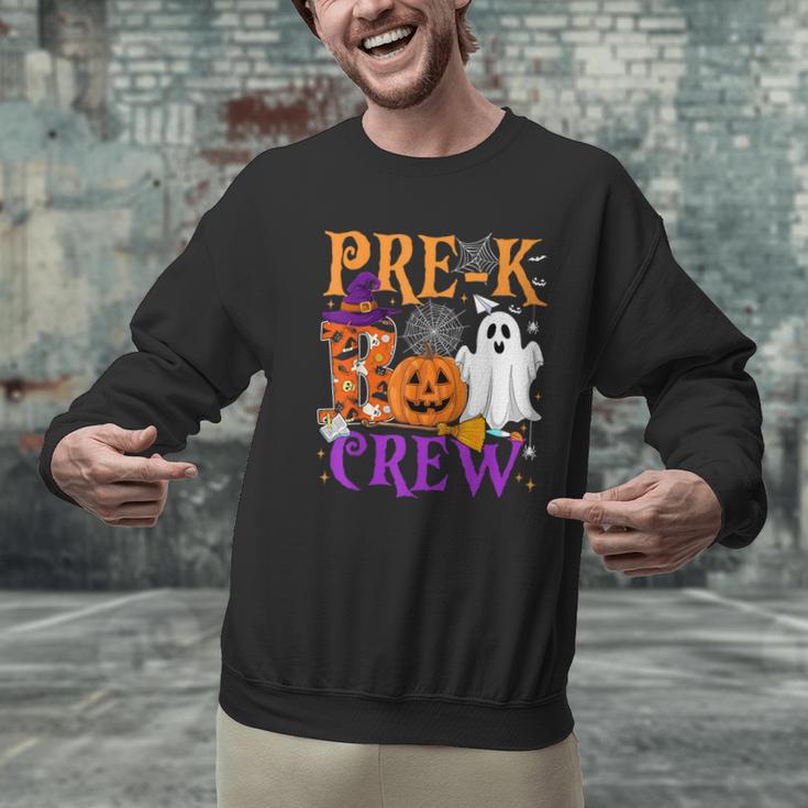 Pre-K Boo Crew Teacher Student Halloween Costume Men Graphic Sweatshirt, gift for family, gift for coworker