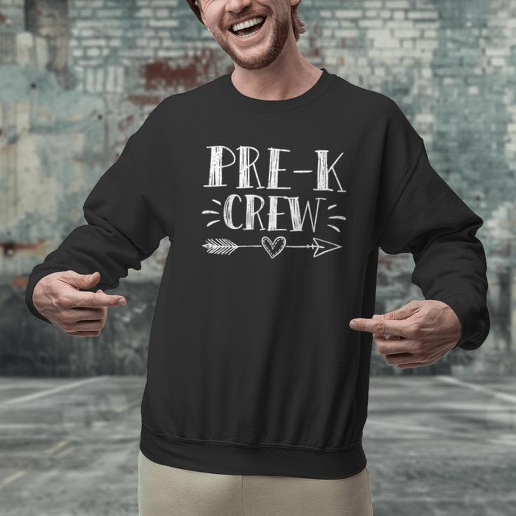 Pre-K Crew 1st Day Of School Pre-K Teacher Team Men Graphic Sweatshirt, gift for family, gift for coworker Pre-K Crew 1st Day Of School Pre-K Teacher Team Men Graphic Sweatshirt, gift for family, gift for coworker