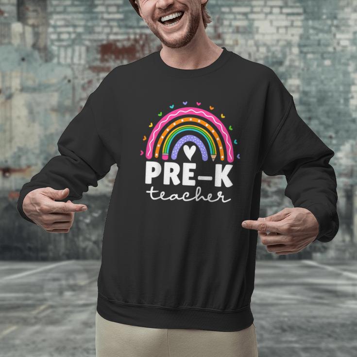 Pre-K Teacher Cute Pre Kindergarten For Teachers Rainbow For Men Women Kids Men Graphic Sweatshirt, gift for family, gift for coworker Pre-K Teacher Cute Pre Kindergarten For Teachers Rainbow For Men Women Kids Men Graphic Sweatshirt, gift for family, gift for coworker
