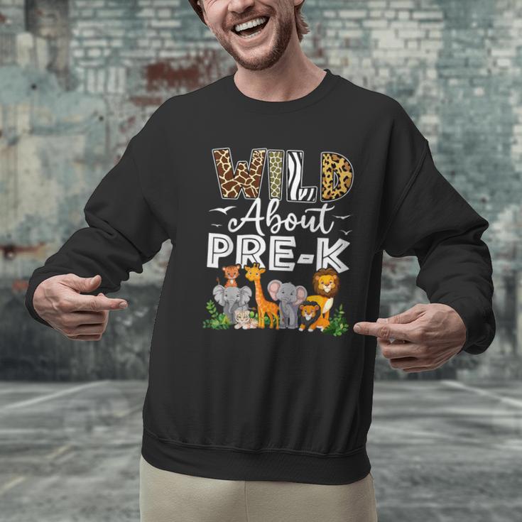 Pre-k Teacher Kids Back To School Wild About Pre-k Men Graphic Sweatshirt, gift for family, gift for coworker Pre-k Teacher Kids Back To School Wild About Pre-k Men Graphic Sweatshirt, gift for family, gift for coworker