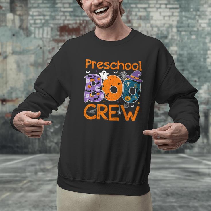 Preschool Boo Crew Preschool Halloween Teacher Kids Men Graphic Sweatshirt, gift for family, gift for coworker
